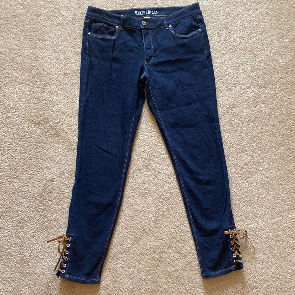White House Black Market Navy Ankle Jeans